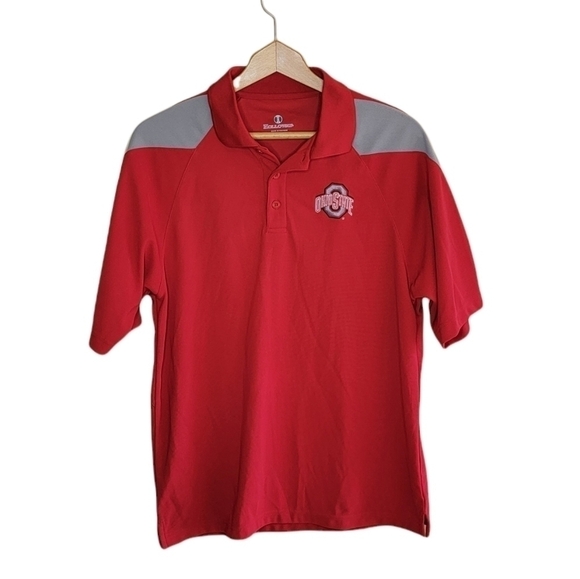 Holloway | NCAA Ohio State Red Short Sleeve Polo - Picture 1 of 5